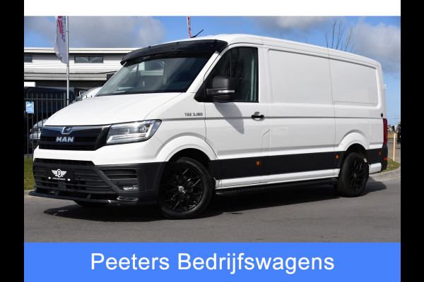 MAN TGE 35 2.0 L3H2 Black & White Edition Adaptieve Cruise, Camera, Carplay, 177PK, LED, Sensoren, Trekhaak, Stoelverwarming, UNIEK!