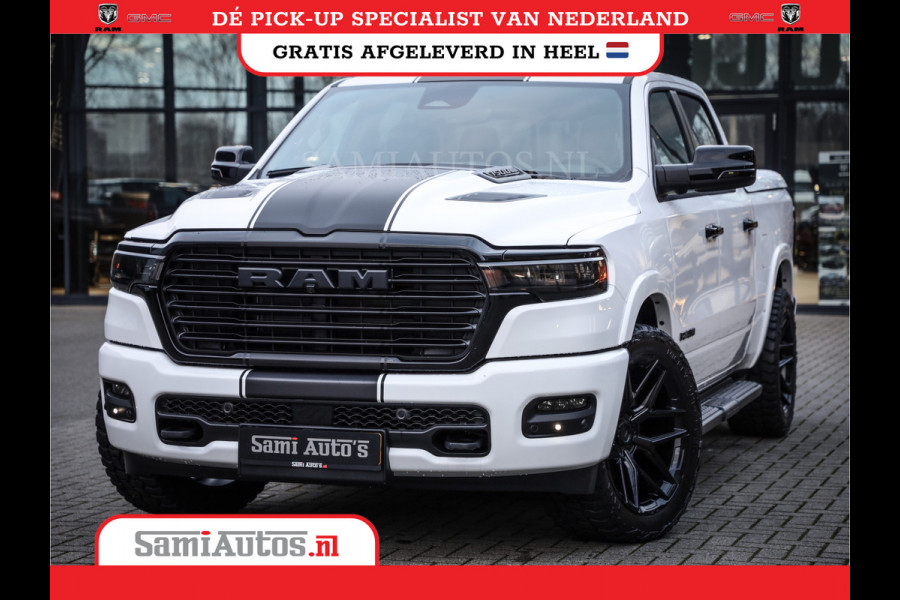 Dodge Ram 420PK 636 Nm | 14,4 SCHERM + 10.2 INCH PASSENGER SCREEN | PRIJS MET LPG EN COVER EN GARANTIE | DUBBELE CABINE | PICK UP | 5 PERSOONS | DC | GRIJSKENTEKEN | VOORAAD 2223 - 5047