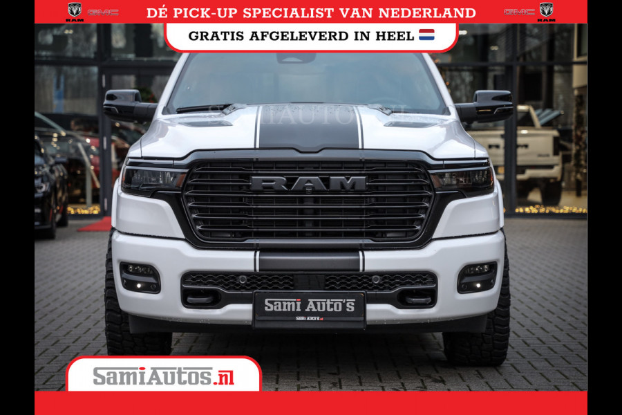 Dodge Ram 420PK 636 Nm | 14,4 SCHERM + 10.2 INCH PASSENGER SCREEN | PRIJS MET LPG EN COVER EN GARANTIE | DUBBELE CABINE | PICK UP | 5 PERSOONS | DC | GRIJSKENTEKEN | VOORAAD 2223 - 5047