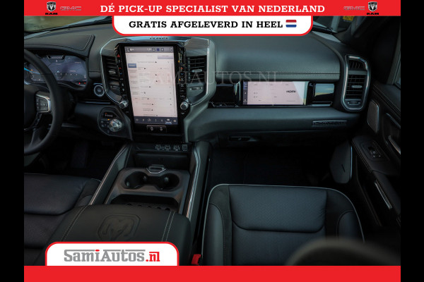 Dodge Ram 420PK 636 Nm | 14,4 SCHERM + 10.2 INCH PASSENGER SCREEN | PRIJS MET LPG EN COVER EN GARANTIE | DUBBELE CABINE | PICK UP | 5 PERSOONS | DC | GRIJSKENTEKEN | VOORAAD 2223 - 5047