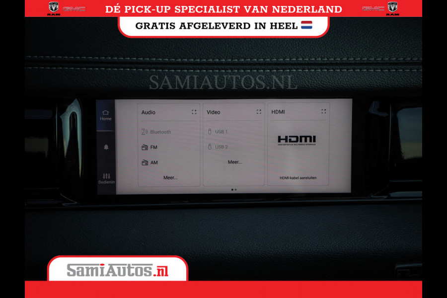 Dodge Ram 420PK 636 Nm | 14,4 SCHERM + 10.2 INCH PASSENGER SCREEN | PRIJS MET LPG EN COVER EN GARANTIE | DUBBELE CABINE | PICK UP | 5 PERSOONS | DC | GRIJSKENTEKEN | VOORAAD 2223 - 5047