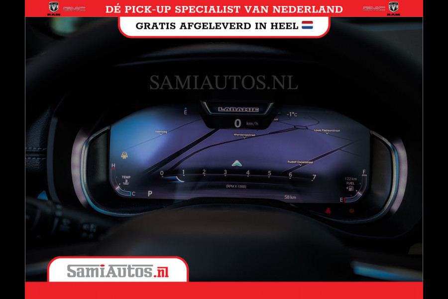 Dodge Ram 420PK 636 Nm | 14,4 SCHERM + 10.2 INCH PASSENGER SCREEN | PRIJS MET LPG EN COVER EN GARANTIE | DUBBELE CABINE | PICK UP | 5 PERSOONS | DC | GRIJSKENTEKEN | VOORAAD 2223 - 5047
