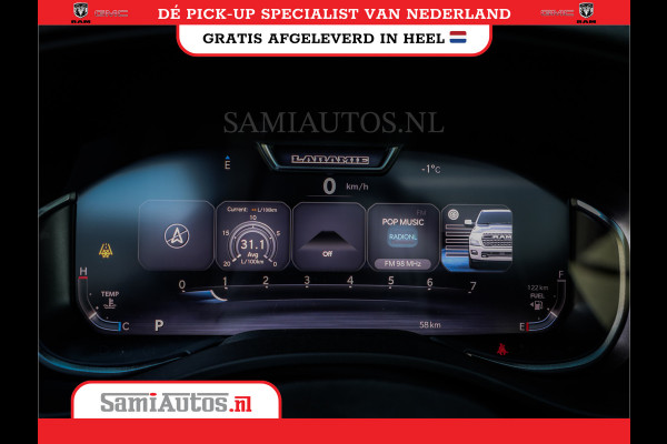 Dodge Ram 420PK 636 Nm | 14,4 SCHERM + 10.2 INCH PASSENGER SCREEN | PRIJS MET LPG EN COVER EN GARANTIE | DUBBELE CABINE | PICK UP | 5 PERSOONS | DC | GRIJSKENTEKEN | VOORAAD 2223 - 5047