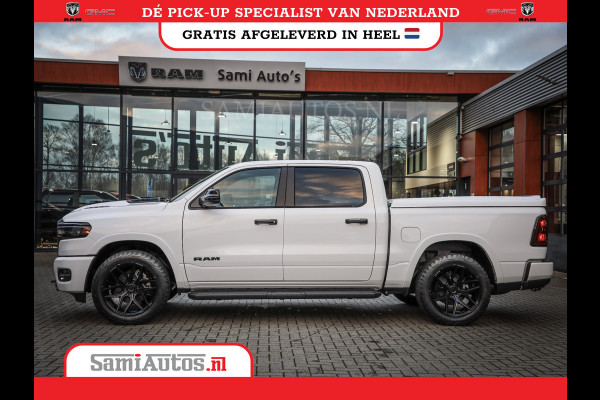 Dodge Ram 420PK 636 Nm | 14,4 SCHERM + 10.2 INCH PASSENGER SCREEN | PRIJS MET LPG EN COVER EN GARANTIE | DUBBELE CABINE | PICK UP | 5 PERSOONS | DC | GRIJSKENTEKEN | VOORAAD 2223 - 5047
