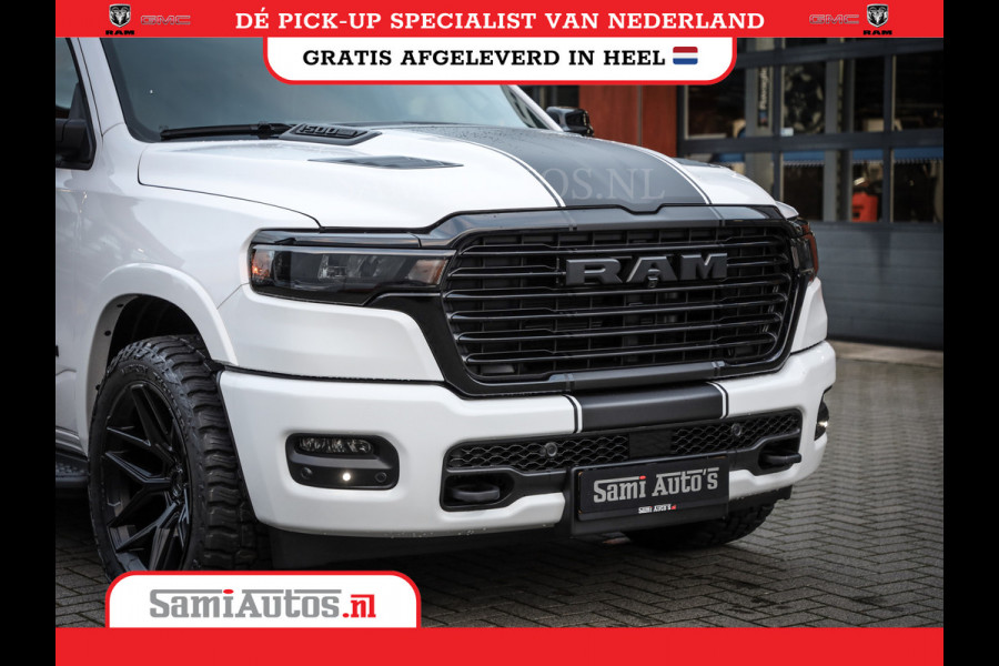 Dodge Ram 420PK 636 Nm | 14,4 SCHERM + 10.2 INCH PASSENGER SCREEN | PRIJS MET LPG EN COVER EN GARANTIE | DUBBELE CABINE | PICK UP | 5 PERSOONS | DC | GRIJSKENTEKEN | VOORAAD 2223 - 5047