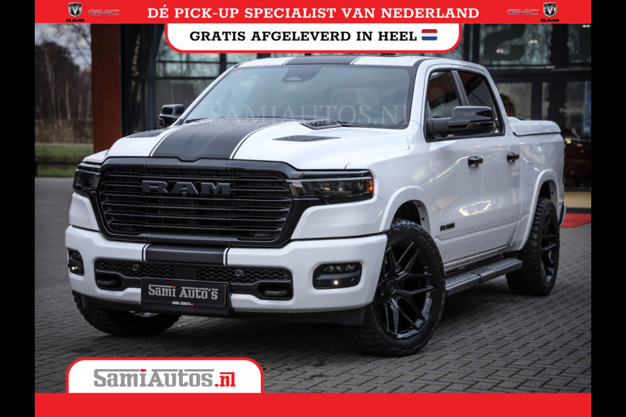 Dodge Ram 420PK 636 Nm | 14,4 SCHERM + 10.2 INCH PASSENGER SCREEN | PRIJS MET LPG EN COVER EN GARANTIE | DUBBELE CABINE | PICK UP | 5 PERSOONS | DC | GRIJSKENTEKEN | VOORAAD 2223 - 5047