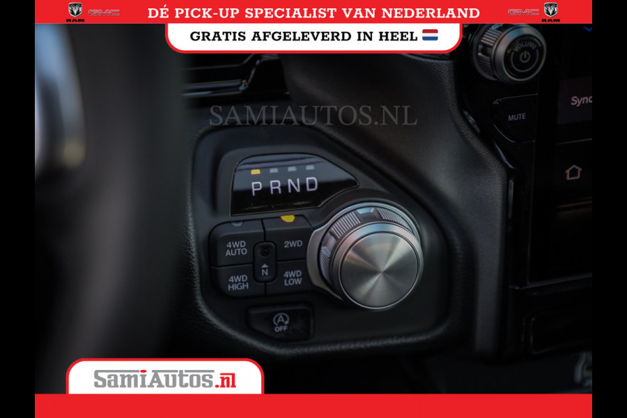 Dodge Ram 420PK 636 Nm | 14,4 SCHERM + 10.2 INCH PASSENGER SCREEN | PRIJS MET LPG EN COVER EN GARANTIE | DUBBELE CABINE | PICK UP | 5 PERSOONS | DC | GRIJSKENTEKEN | VOORAAD 2223 - 5047