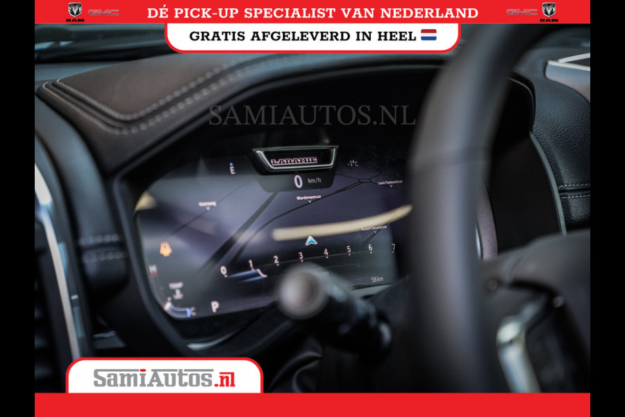 Dodge Ram 420PK 636 Nm | 14,4 SCHERM + 10.2 INCH PASSENGER SCREEN | PRIJS MET LPG EN COVER EN GARANTIE | DUBBELE CABINE | PICK UP | 5 PERSOONS | DC | GRIJSKENTEKEN | VOORAAD 2223 - 5047