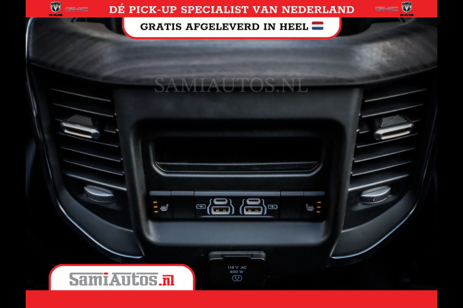 Dodge Ram 420PK 636 Nm | 14,4 SCHERM + 10.2 INCH PASSENGER SCREEN | PRIJS MET LPG EN COVER EN GARANTIE | DUBBELE CABINE | PICK UP | 5 PERSOONS | DC | GRIJSKENTEKEN | VOORAAD 2223 - 5047