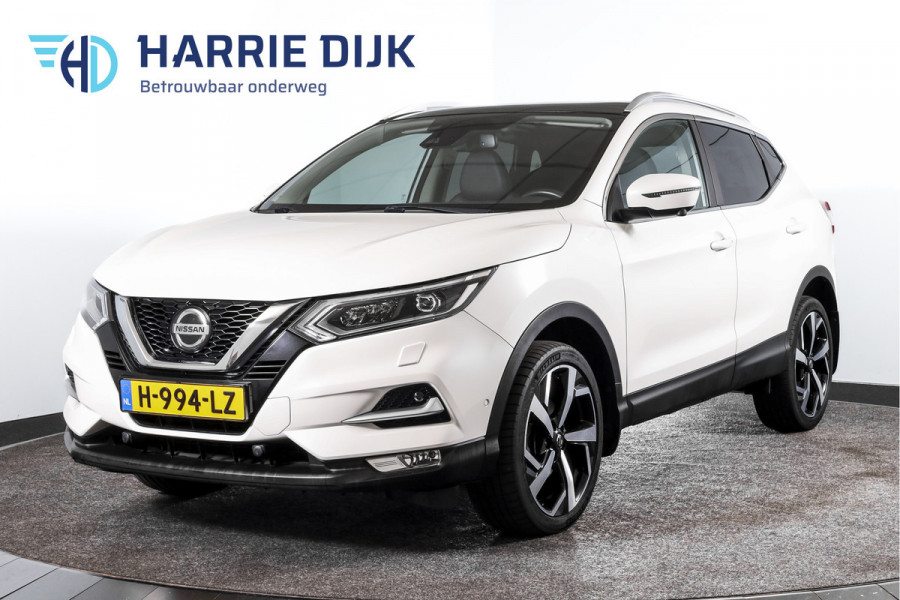 Nissan QASHQAI 1.3 DIG-T 140 PK Tekna | Pano | Cruise | Stoelverw. | PDC | 360 Camera | NAV+App. Connect | ECC | LM 19" | Trekhaak |