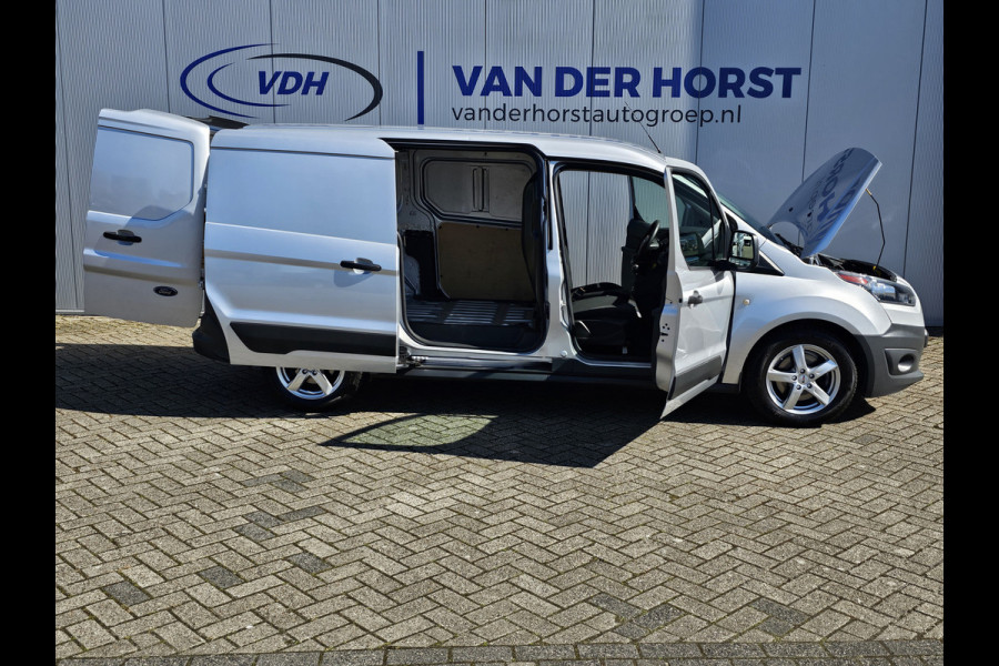 Ford Transit Connect 1.5-101pk TDCI L2 Economy Edition. Zeer nette Ford Connect, deze bedrijfswagen kan u nog jaren tot dienst zijn ! Airco, metallic lak, trekhaak, licht metalen wielen etc.