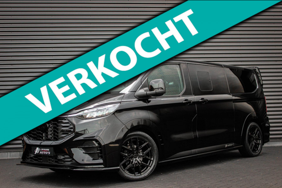 Ford Transit Custom 320 2.0 TDCI L2H1 MS- RT DC AWD DUBBEL CABINE BPM VRIJ / KUIPSTOELEN / DIRECT RIJDEN / NAVIGATIE / FULL BLACK