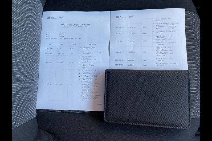 Opel Combo 1.6D E6 100pk Edition BPM Vrij! Lease €210 p/m, Airco, Navi, PDC, Cruise controle, onderhoudshistorie aanwezig