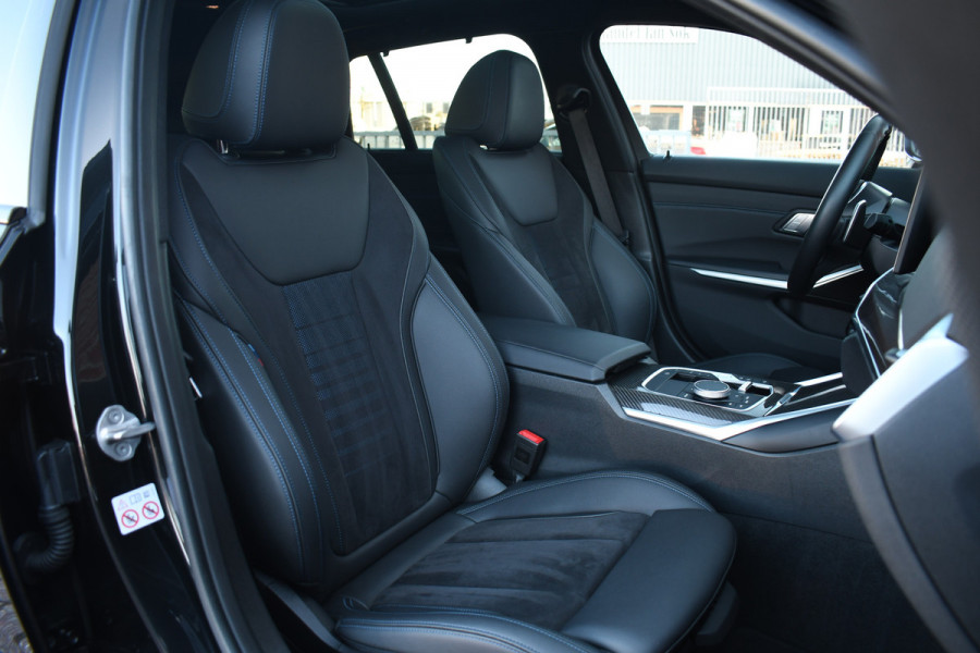 BMW 3 Serie Touring 330e M-Sport Pano Trekh ACC El-zetel HUD Carbon 19inch Adp-onderstel