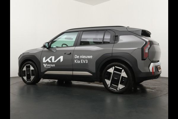 Kia EV3 Plus Advanced 81.4 kWh - Rijdende Demo - Draadloze Apple CarPlay / Android Auto - Stoel en stuurwiel verwarming - Panoramadak - Harman Kardon Audio - Dodehoek assistent - Fabrieksgarantie tot 11-2031