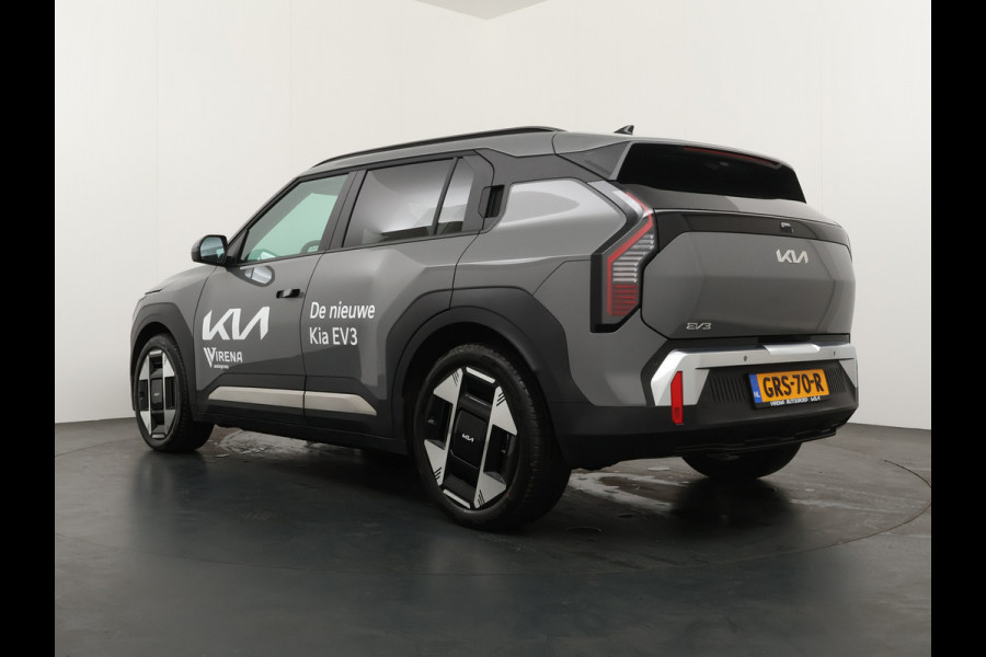 Kia EV3 Plus Advanced 81.4 kWh - Rijdende Demo - Draadloze Apple CarPlay / Android Auto - Stoel en stuurwiel verwarming - Panoramadak - Harman Kardon Audio - Dodehoek assistent - Fabrieksgarantie tot 11-2031
