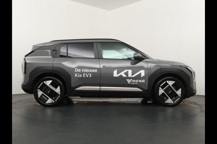 Kia EV3 Plus Advanced 81.4 kWh - Rijdende Demo - Draadloze Apple CarPlay / Android Auto - Stoel en stuurwiel verwarming - Panoramadak - Harman Kardon Audio - Dodehoek assistent - Fabrieksgarantie tot 11-2031