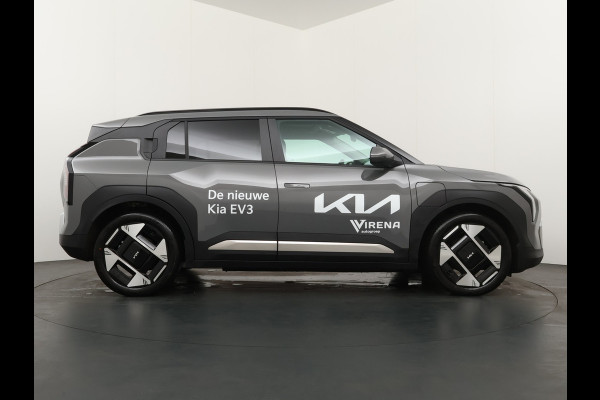 Kia EV3 Plus Advanced 81.4 kWh - Rijdende Demo - Draadloze Apple CarPlay / Android Auto - Stoel en stuurwiel verwarming - Panoramadak - Harman Kardon Audio - Dodehoek assistent - Fabrieksgarantie tot 11-2031