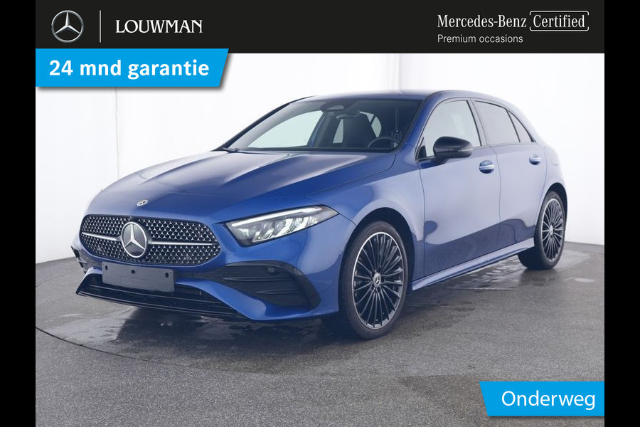 Mercedes-Benz A-Klasse 250 e AMG Face Lift Plug-In Hybride | AMG Line | Night Pakket | Sfeerverlichting | 11 kW Laden | Stuur en Stoelverwarming | Inclusief 24 maanden MB Certified garantie voor Europa.