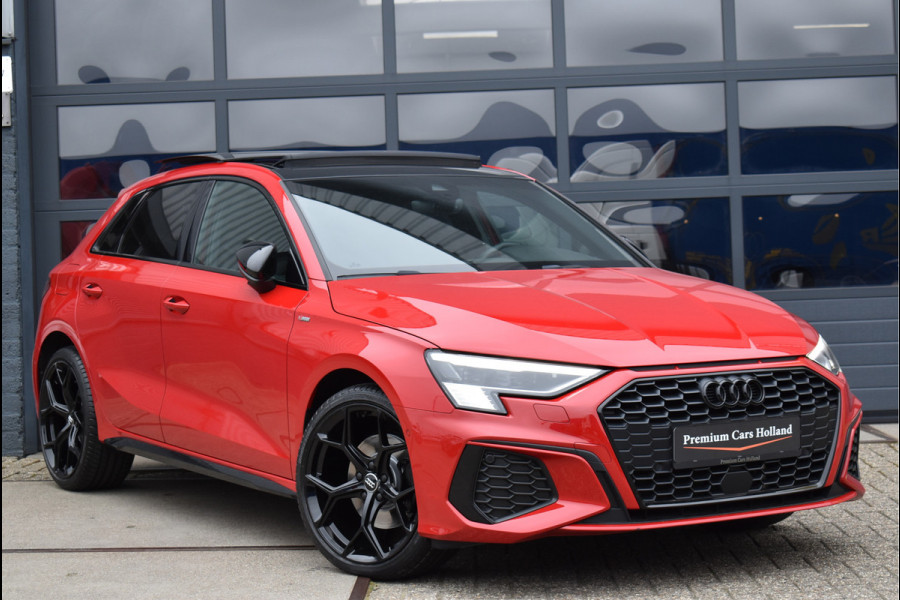 Audi A3 Sportback 40 TFSI e S-Line Black Ed RS-Stoel Pano Navi Leder Camera ACC 19 Inch 12-2020