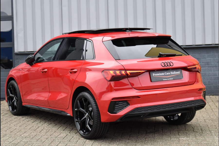 Audi A3 Sportback 40 TFSI e S-Line Black Ed RS-Stoel Pano Navi Leder Camera ACC 19 Inch 12-2020