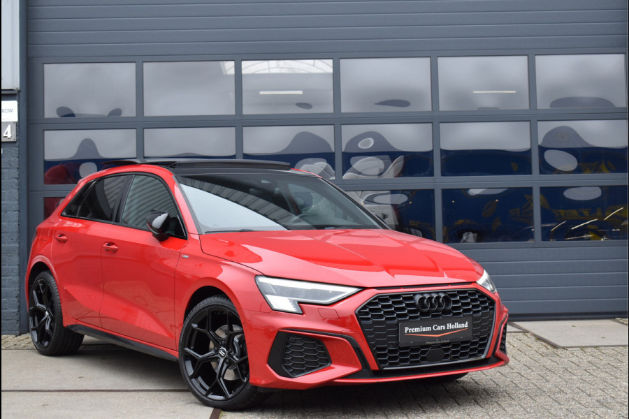 Audi A3 Sportback 40 TFSI e S-Line Black Ed RS-Stoel Pano Navi Leder Camera ACC 19 Inch 12-2020