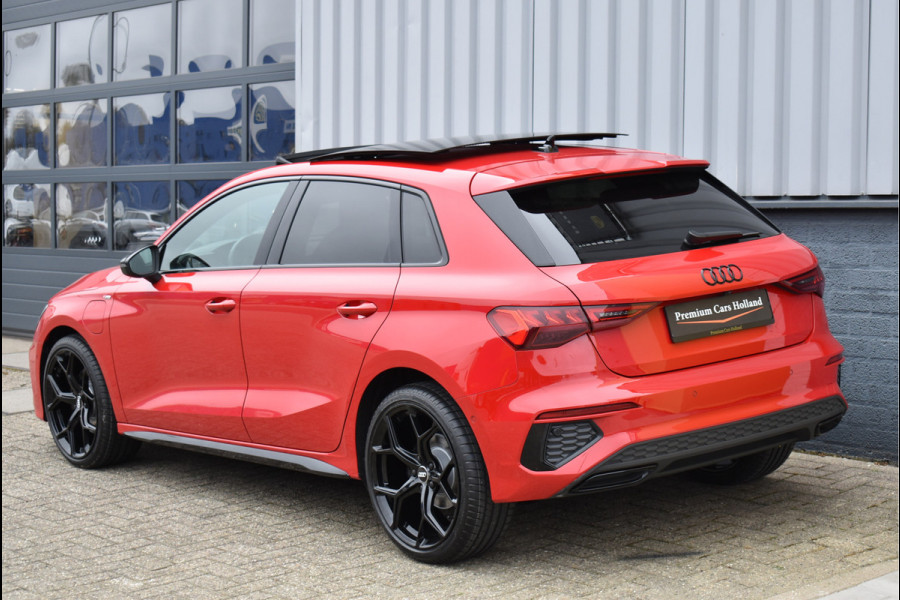 Audi A3 Sportback 40 TFSI e S-Line Black Ed RS-Stoel Pano Navi Leder Camera ACC 19 Inch 12-2020