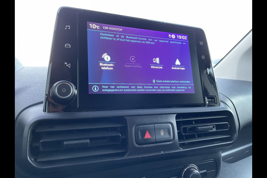 Peugeot Partner 1.5 BlueHDI E6 102pk Premium BPM Vrij! Lease €185 p/m, Airco, Carplay/Android, PDC, Cruise controle, onderhoudshistorie aanwezig