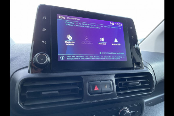 Peugeot Partner 1.5 BlueHDI E6 102pk Premium BPM Vrij! Lease €185 p/m, Airco, Carplay/Android, PDC, Cruise controle, onderhoudshistorie aanwezig