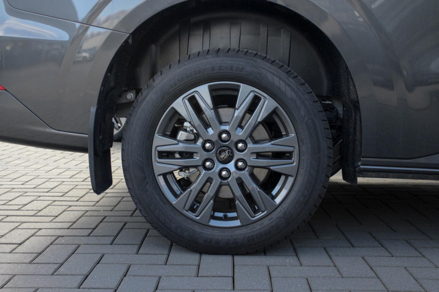 Ford E-Transit Cust. 320 L2H1 Limited 65 kWh 218pk | VOORRAAD | Inklapbare trekhaak | 17 inch lichtmetalen velgen (Carbonised Grey) | Driver Assistent Pack Premium | AGM accu | 3-fase laadkabel mode 3 32A, 10 meter | Centrale dubbele vergrendeling | Vehicle Integration System