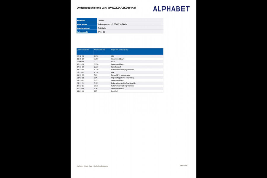 Volkswagen e-Up! e-up! | Automaat | Bluetooth | 15-inch | NL-auto |