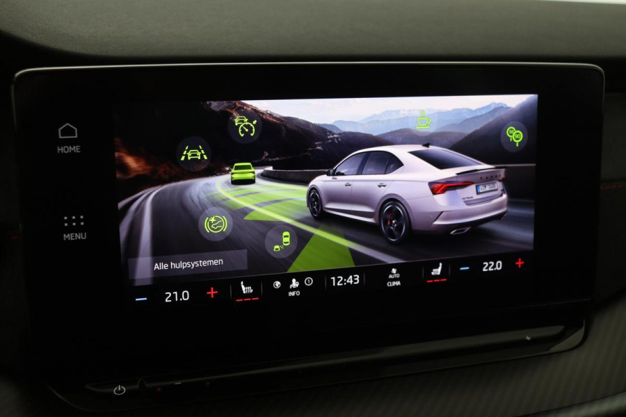 Škoda Octavia 1.4 TSI RS PHEV | Head-Up | Leder/Alcantara | Stoel & stuurverwarming | Carplay | Sfeerverlichting | Massage | Memory | Adaptive cruise