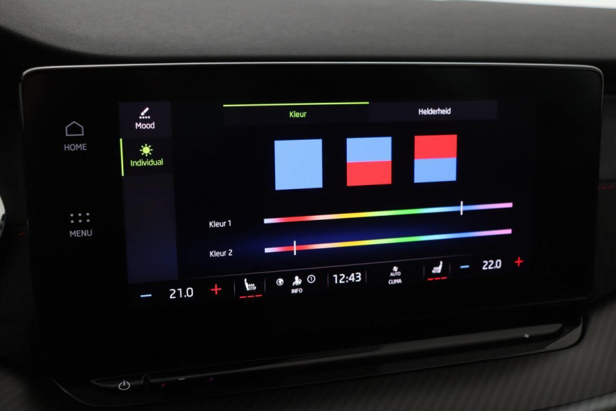 Škoda Octavia 1.4 TSI RS PHEV | Head-Up | Leder/Alcantara | Stoel & stuurverwarming | Carplay | Sfeerverlichting | Massage | Memory | Adaptive cruise