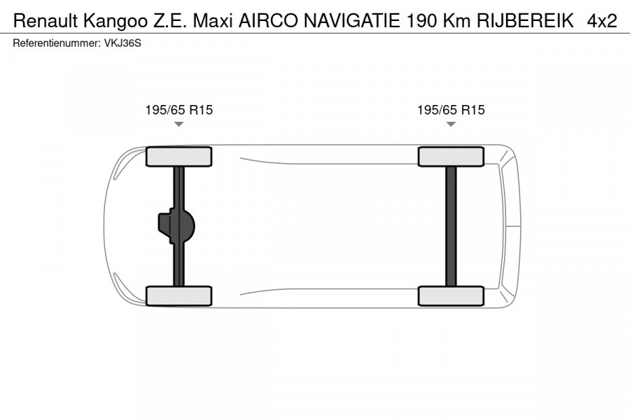 Renault Kangoo Z.E. Maxi AIRCO NAVIGATIE 190 Km RIJBEREIK