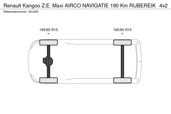 Renault Kangoo Z.E. Maxi AIRCO NAVIGATIE 190 Km RIJBEREIK