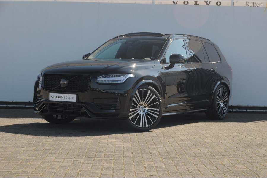 Volvo XC90 T8 455PK Recharge AWD Ultra Dark Long range / Luchtvering / Polestar Tuning / HEICO verlaging / Trekhaak / Head-up display / Stoelverwarming en ventilatie / Massagestoelen / Memory seats / Adaptive cruise control / 360 Camera /