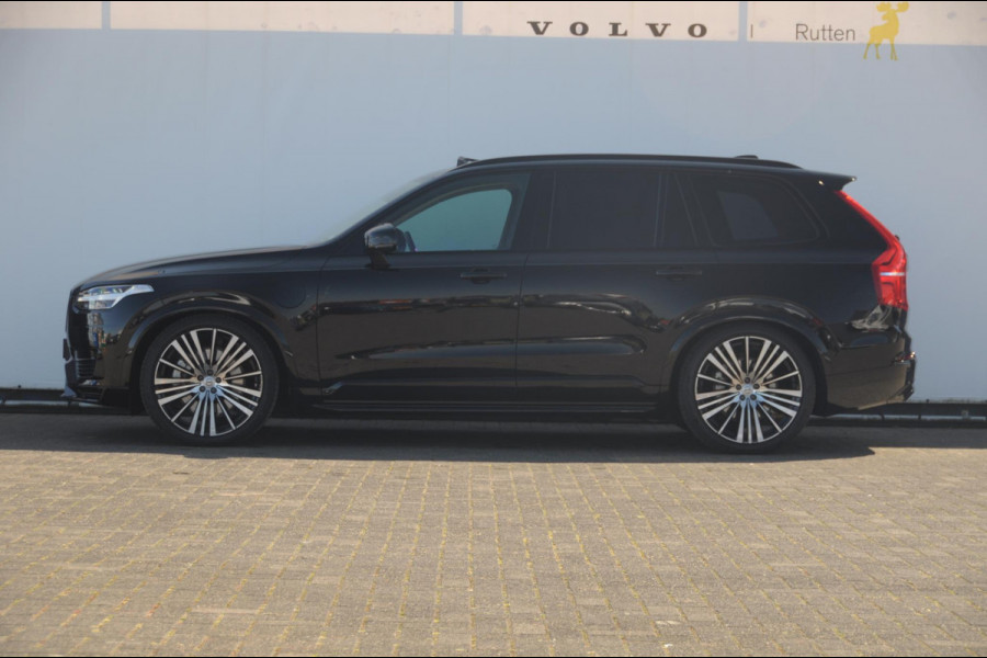 Volvo XC90 T8 455PK Recharge AWD Ultra Dark Long range / Luchtvering / Polestar Tuning / HEICO verlaging / Trekhaak / Head-up display / Stoelverwarming en ventilatie / Massagestoelen / Memory seats / Adaptive cruise control / 360 Camera /