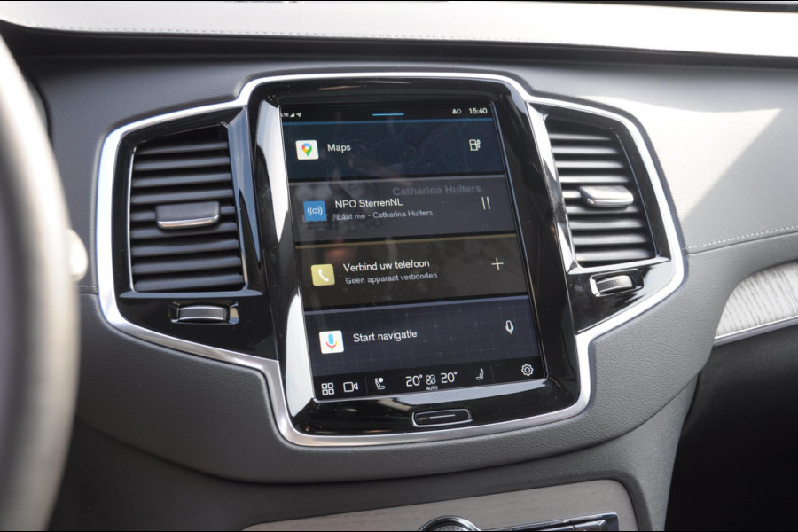 Volvo XC90 T8 455PK Recharge AWD Ultra Dark Long range / Luchtvering / Polestar Tuning / HEICO verlaging / Trekhaak / Head-up display / Stoelverwarming en ventilatie / Massagestoelen / Memory seats / Adaptive cruise control / 360 Camera /