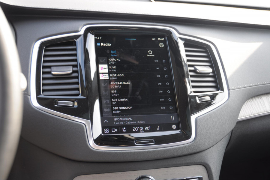 Volvo XC90 T8 455PK Recharge AWD Ultra Dark Long range / Luchtvering / Polestar Tuning / HEICO verlaging / Trekhaak / Head-up display / Stoelverwarming en ventilatie / Massagestoelen / Memory seats / Adaptive cruise control / 360 Camera /