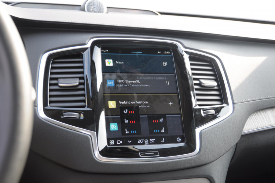 Volvo XC90 T8 455PK Recharge AWD Ultra Dark Long range / Luchtvering / Polestar Tuning / HEICO verlaging / Trekhaak / Head-up display / Stoelverwarming en ventilatie / Massagestoelen / Memory seats / Adaptive cruise control / 360 Camera /