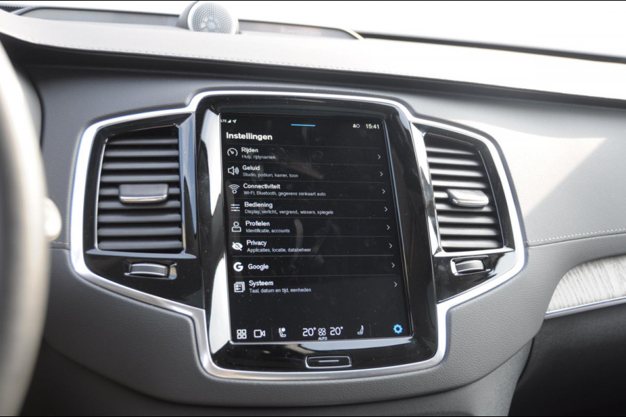 Volvo XC90 T8 455PK Recharge AWD Ultra Dark Long range / Luchtvering / Polestar Tuning / HEICO verlaging / Trekhaak / Head-up display / Stoelverwarming en ventilatie / Massagestoelen / Memory seats / Adaptive cruise control / 360 Camera /