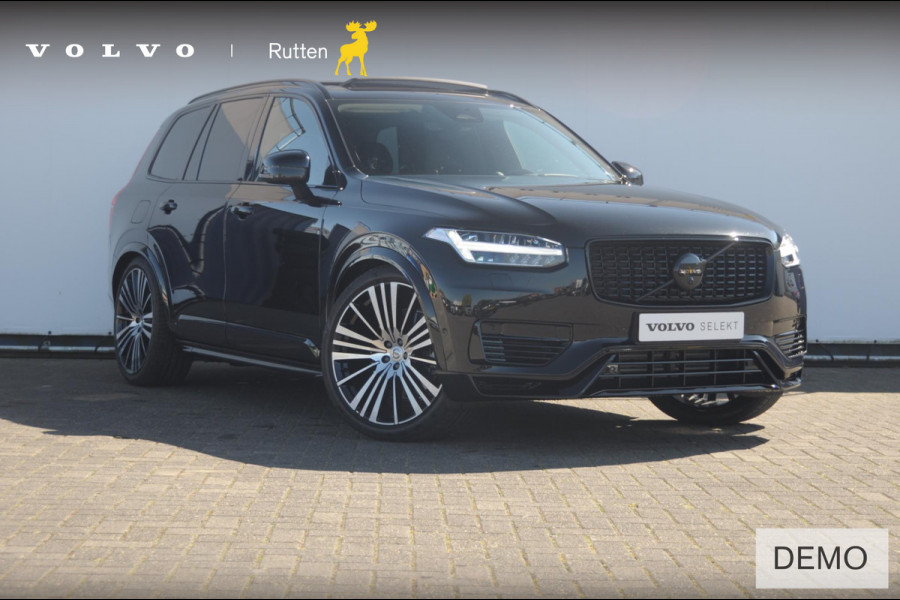 Volvo XC90 T8 455PK Recharge AWD Ultra Dark Long range / Luchtvering / Polestar Tuning / HEICO verlaging / Trekhaak / Head-up display / Stoelverwarming en ventilatie / Massagestoelen / Memory seats / Adaptive cruise control / 360 Camera /