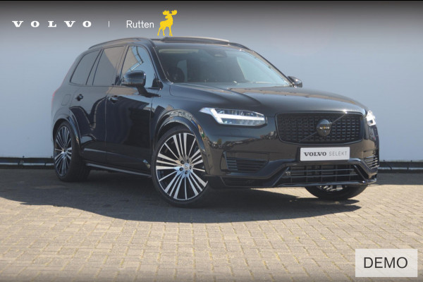 Volvo XC90 T8 455PK Recharge AWD Ultra Dark Long range / Luchtvering / Polestar Tuning / HEICO verlaging / Trekhaak / Head-up display / Stoelverwarming en ventilatie / Massagestoelen / Memory seats / Adaptive cruise control / 360 Camera /