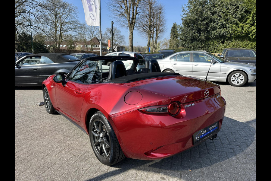 Mazda MX-5 1.5 SkyActiv-G 131 TS+ 1eEig|59dKM!|Navi|Leder|Dodehoek|Rijstrook
