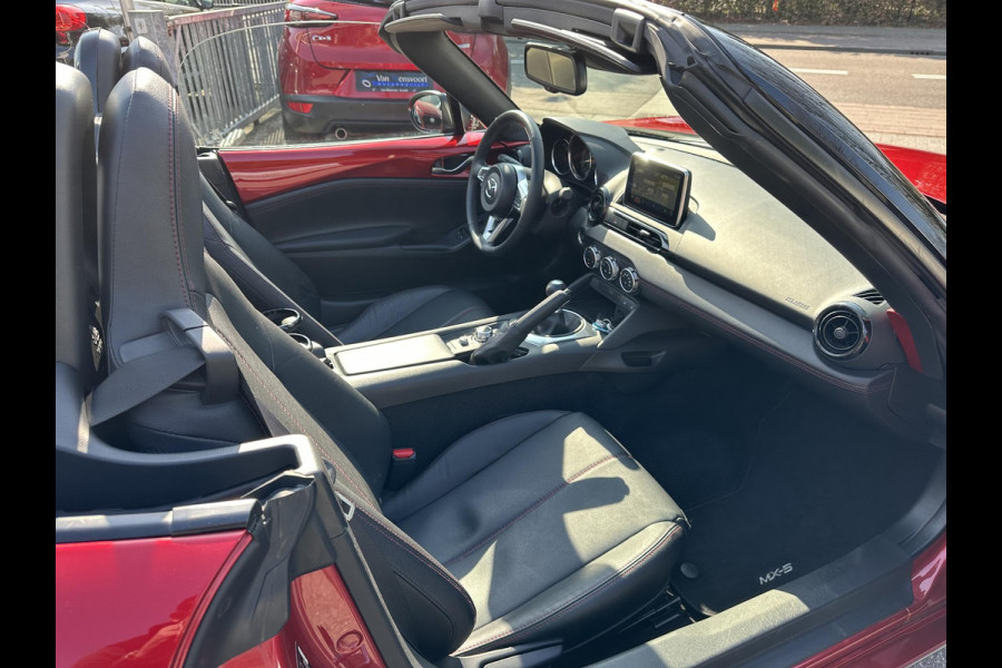 Mazda MX-5 1.5 SkyActiv-G 131 TS+ 1eEig|59dKM!|Navi|Leder|Dodehoek|Rijstrook
