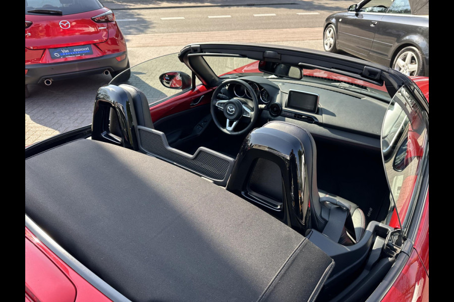 Mazda MX-5 1.5 SkyActiv-G 131 TS+ 1eEig|59dKM!|Navi|Leder|Dodehoek|Rijstrook