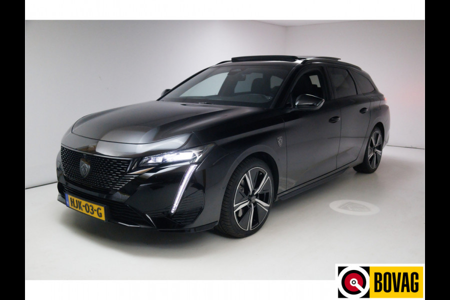 Peugeot 308 SW 1.6 Plug-in Hybrid 225 GT | Panoramadak | Leer | Adaptieve cruise | Focol premium audio Stoel en stuurwielverwarming, Electrische stoel met memory, 360 camera, Electrische klep, All-season