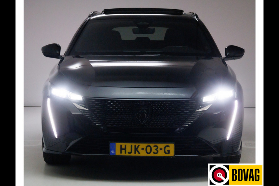 Peugeot 308 SW 1.6 Plug-in Hybrid 225 GT | Panoramadak | Leer | Adaptieve cruise | Focol premium audio Stoel en stuurwielverwarming, Electrische stoel met memory, 360 camera, Electrische klep, All-season