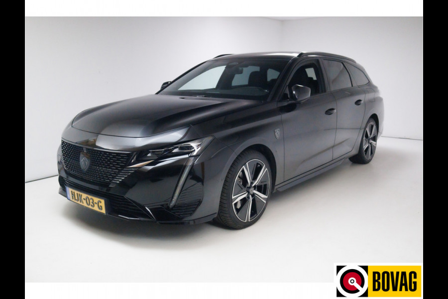 Peugeot 308 SW 1.6 Plug-in Hybrid 225 GT | Panoramadak | Leer | Adaptieve cruise | Focol premium audio Stoel en stuurwielverwarming, Electrische stoel met memory, 360 camera, Electrische klep, All-season