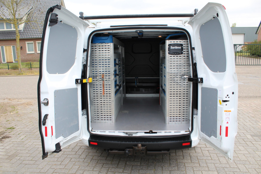 Ford Transit Custom 280 2.0 TDCI 105PK Euro6 Trend ✓ Sortimo inrichting ✓ imperiaal ✓ trekhaak ✓ navigatie